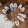 Metal Chain Plus Size Warm Cotton Shoes 2025 Winter Women's Fleece Sports Comfortable Beanie Shoes