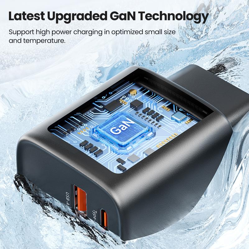 Toocki GaN USB C Charger for Travel 30W Portable USB Fast Charging Quick Charge Type C Charger for iPhone Xiaomi POCO UK/KR Plug