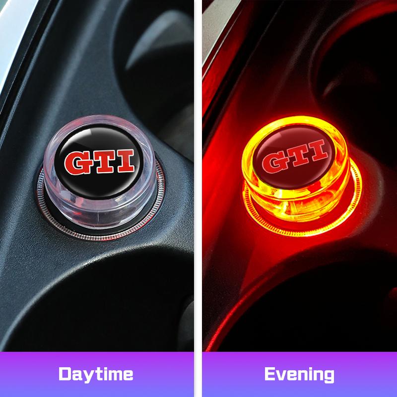 For Volkswagen VW R Beetle Touareg Tiguan Touran CC Golf 7 8 Car Cigarette Lighter Dust Cover Decoration Cap Sticker Accessories