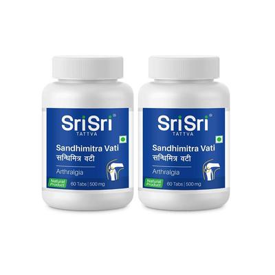 Sandhimitra Vati 500Mg Pack Of 2 X 60 Tablets Herbal Wellness Supplement