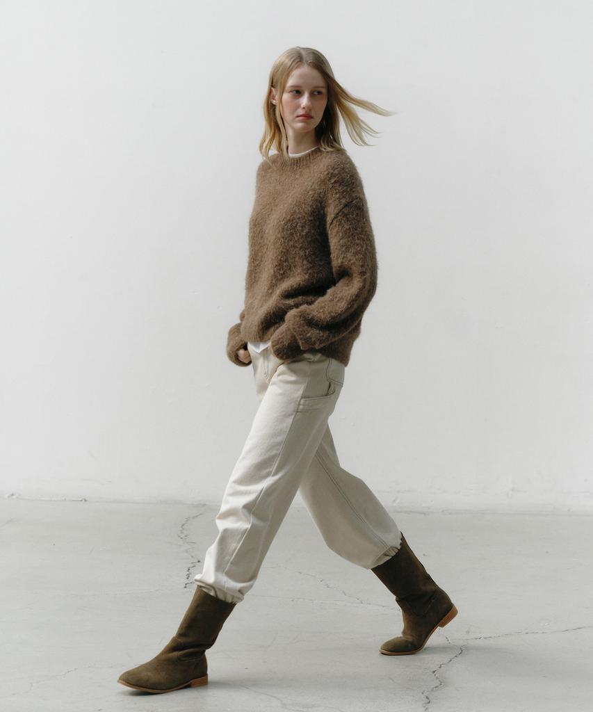 OSTKAKA Hairy Alpaca Pullover Mocha