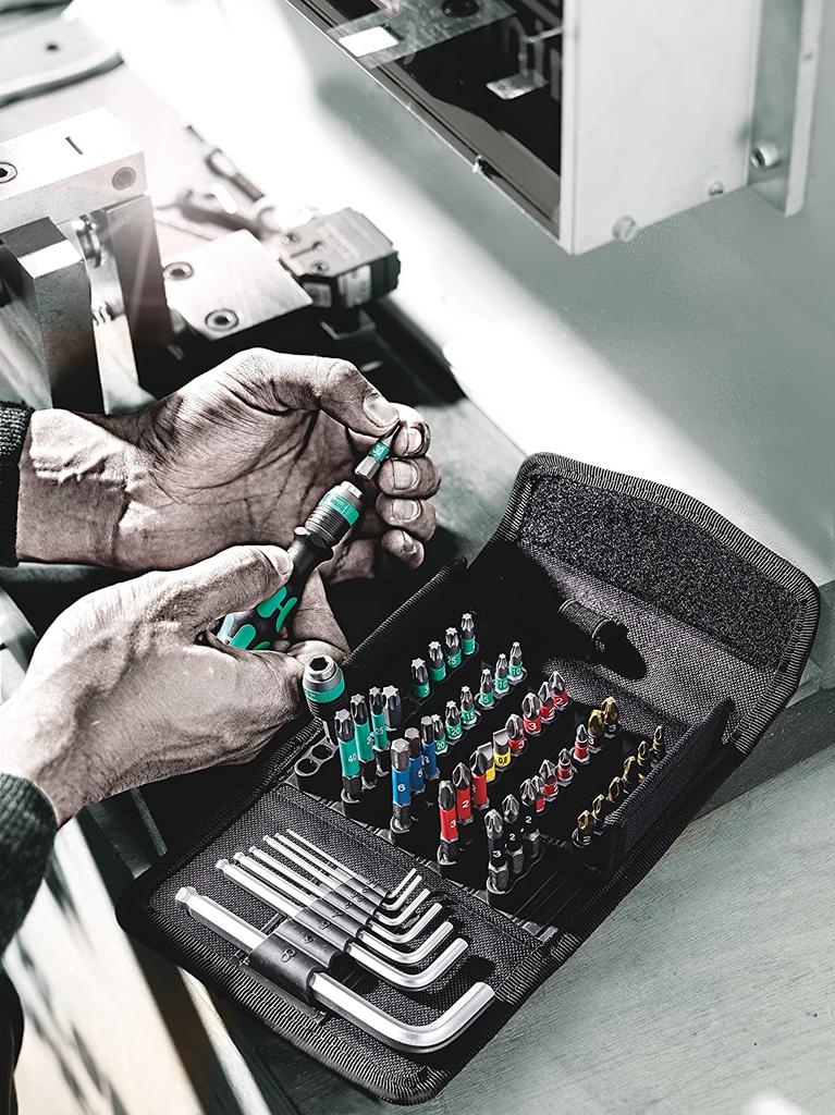 Wera 05057460001 Kraftform Kompakt Set Imported from 100, 52-Piece [Officially Japan]
