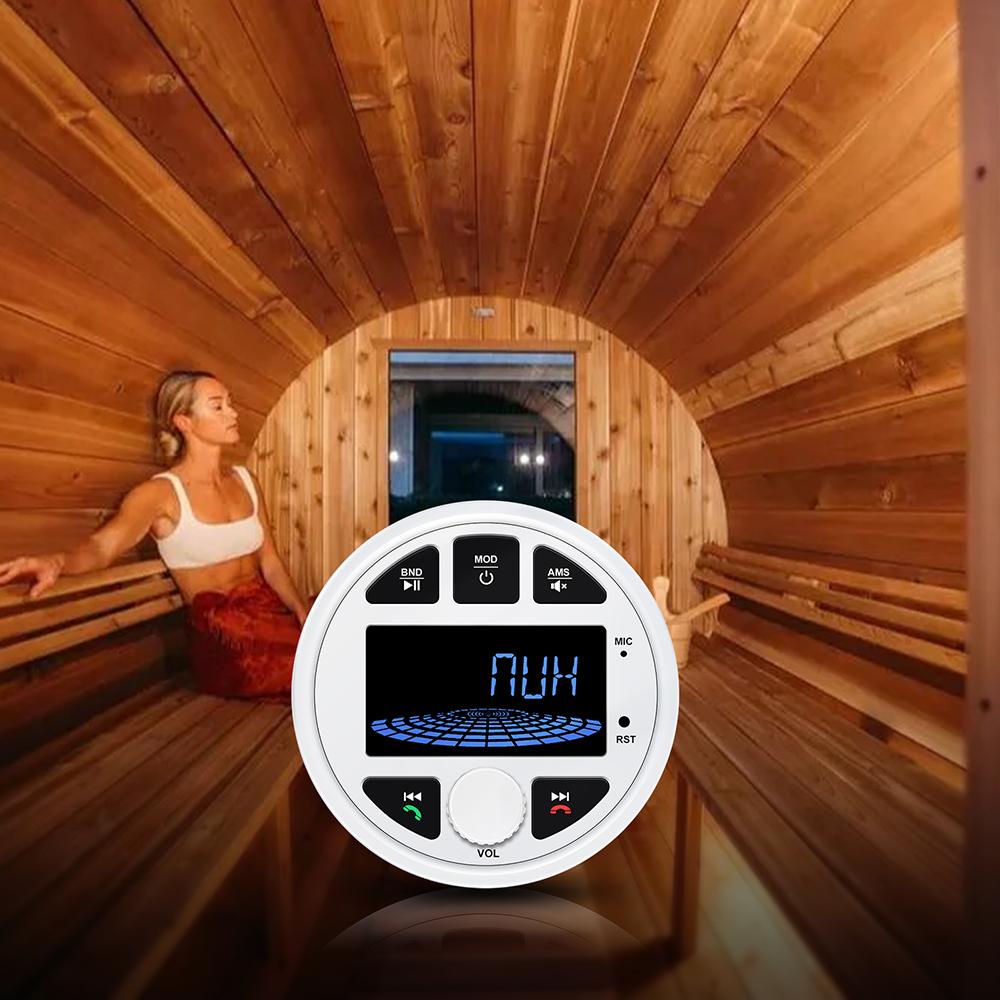 Boat Radio MP3 Media Player Stereo Marine Radio Cover Bluetooth AUX USB Waterproof Widely for ATV UTV SPA RZR FM AM Radio