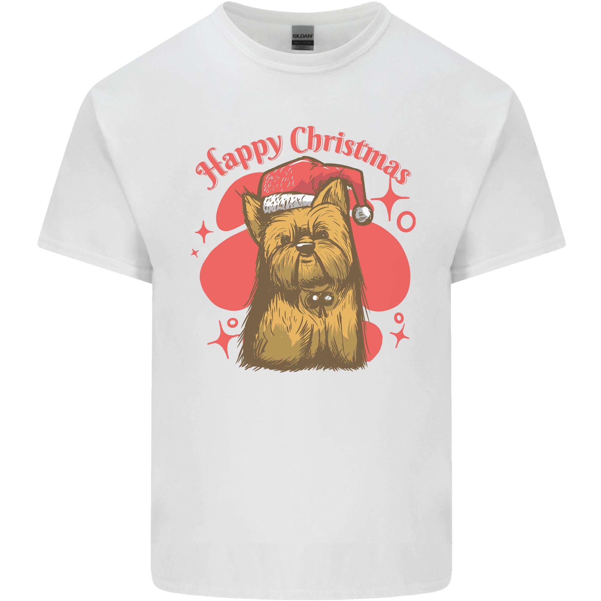 Christmas Yorkshire Terrier Xmas Yorkie Dog Unisexs Light Cotton TShirt S