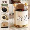 Zuozhou Cartoon Swing-Lid Household Trash Can