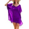Womens Bikini Cover Up Dress Swim Beach Bathing Swimsuit Baggy Tunic Tops T-Shirt