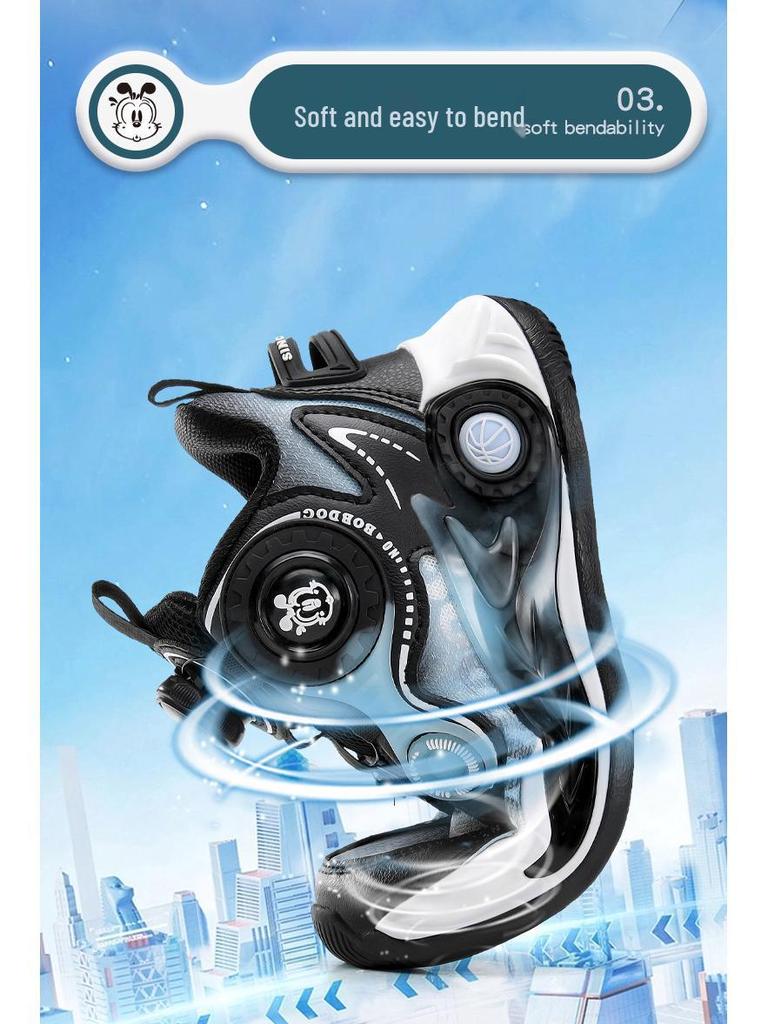 Bobodou Boys' Non-slip Breathable Basketball Running Shoes - Autumn 2025 Trend