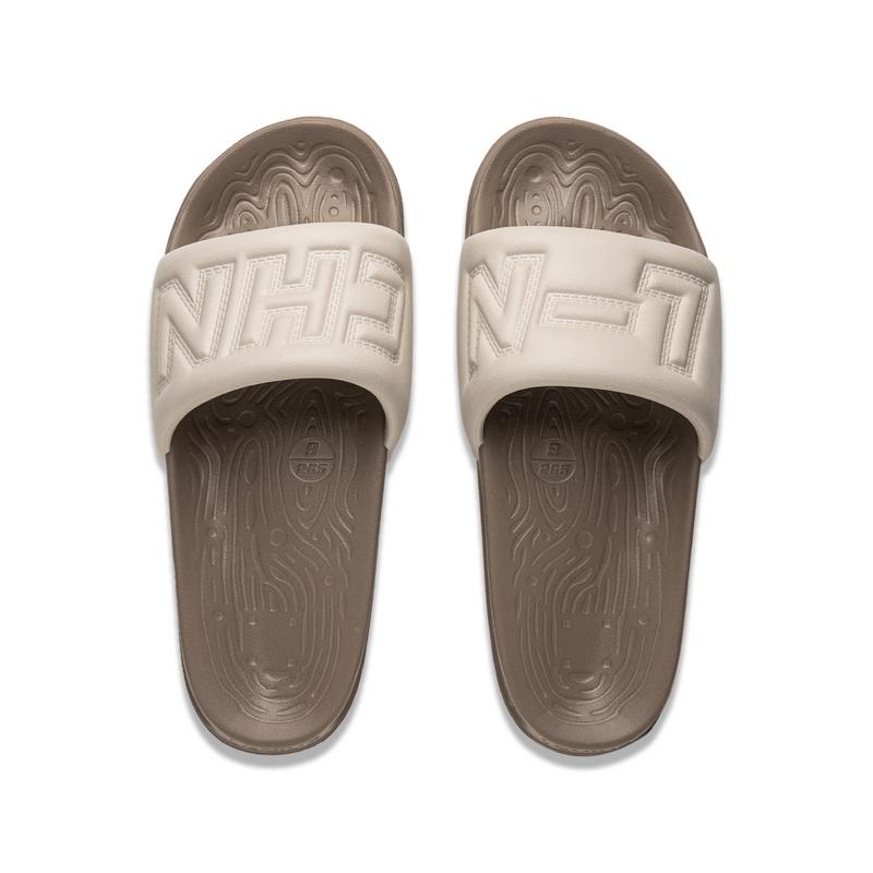 Sandales à glissière Li Ning Série Tendance Mode Chaussures Unisexe Gris AZSU025-4