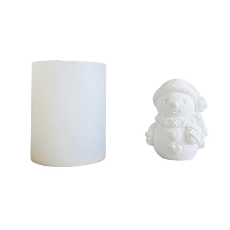 Christmas Mould Handmade Silicone Molds Snowman Candle Molds Soap Molds Castings Molds Craft Supplies