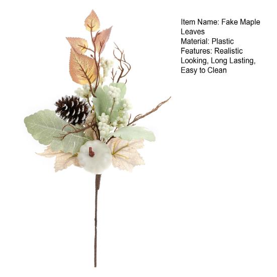 Fake Fall Maple Leaves Realistic Looking Vibrant Color Easy To Clean