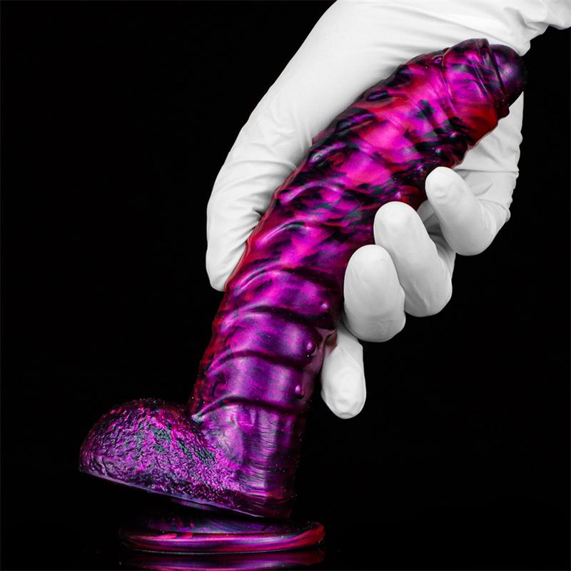 Caterpillar Soft Silicone Mixed Color Heteromorphic Dildo Female Masturbation Sm Sex Toys Adult Products