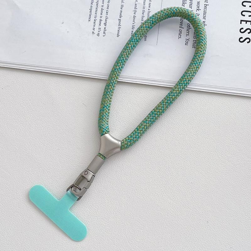 Phone Charm Heavy Metal Keyring Short Lanyard Anti-Lost Keychain Lanyard Solid Finger Strap Premium Key Cord Mobile Phone Rope
