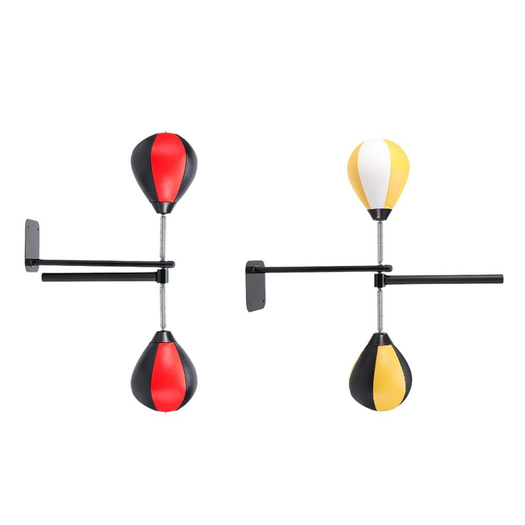 Boxing Bar Adjustable Height Fitness Wall Mounted Mma Speed Trainer Red