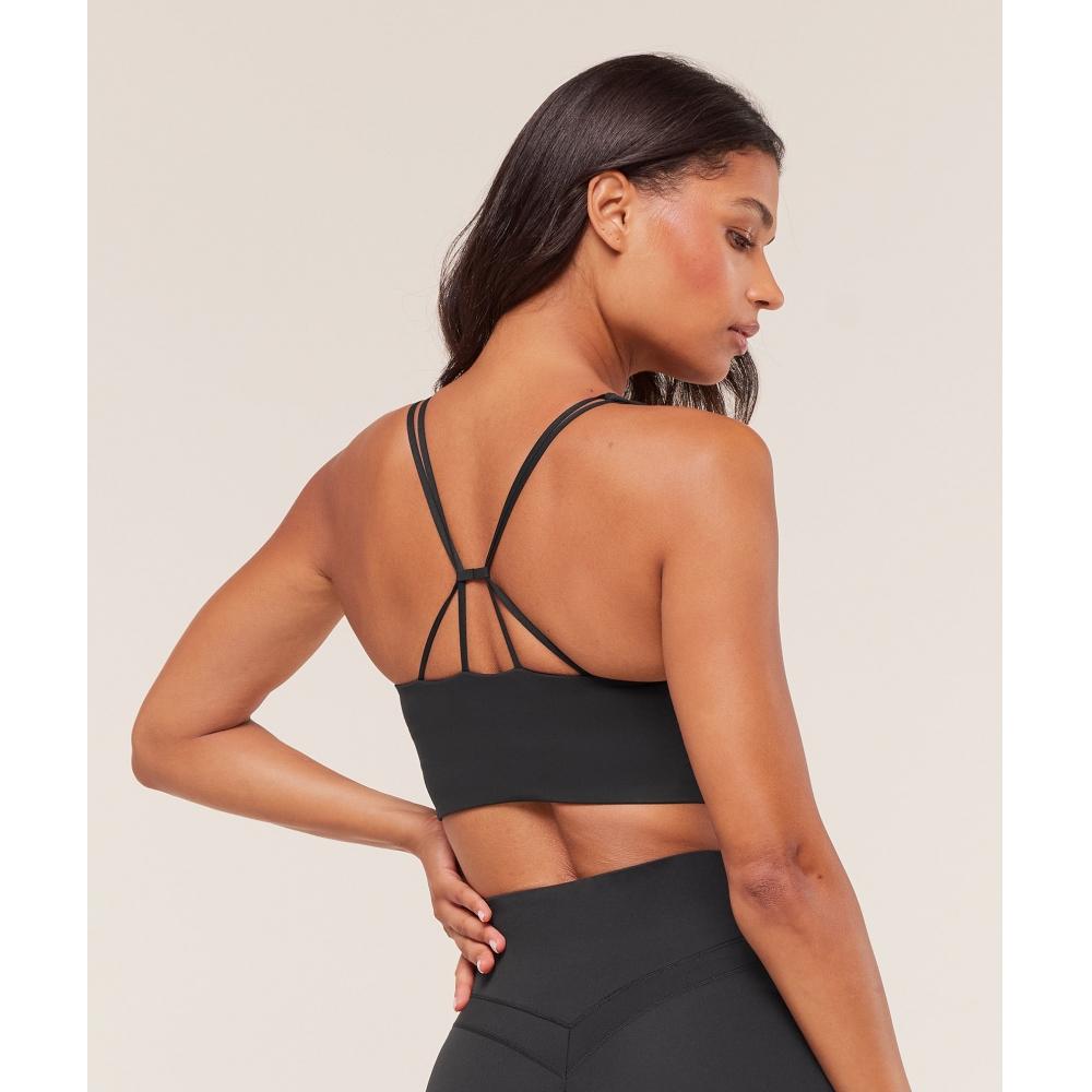 Gymshark Cross Over Sports Bra Black B4b6m Bb2j