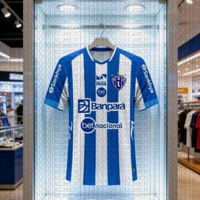 2026 Νέα Φανέλα Ποδοσφαίρου Paysandu 3D Εκτύπωση Ενήλικες Αθλητικό T-Shirt Οικογενειακό Καλοκαιρινό Γρήγορου Στεγνώματος Μαλακό Άνετο Ελαφρύ Μαγιό