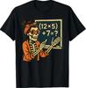 Halloween Teacher Six Seven Meme 6 7 Skeleton Spooky Costume T-Shirt
