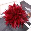 Elegante Flor de Plumas Grande de 18-20 cm Broche de Plumas Hecho a Mano Accesorios Flor DIY Pines de Solapa Boda