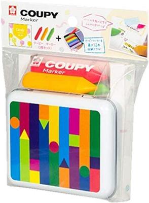Sakura Craypas Colored Pencils Coupy Markers Candy Color Set with Tin Case FYLM-3JC