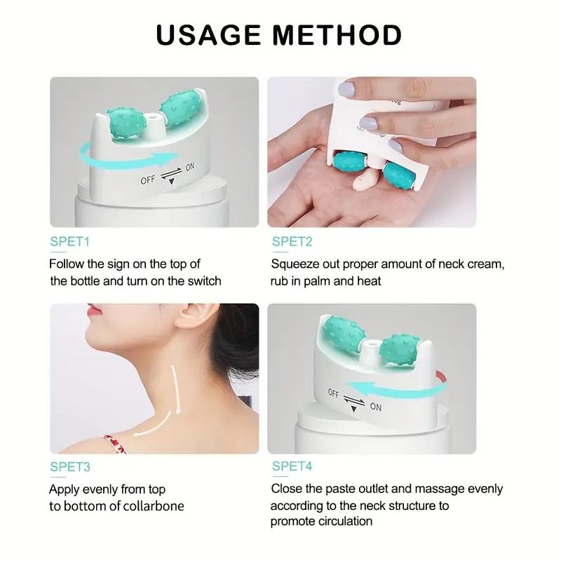 Crema rassodante al collagene per il collo, lifting, idratante, illuminante, messaggio, rullo per il collo, crema di bellezza, prodotti per la cura della pelle del collo