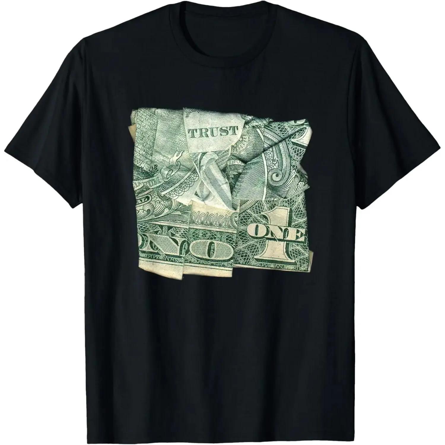 Trust No 1 Retro Soft Short-Sleeve Classic Stylish Dollar Bill Currency Sports Top S