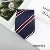 2024 Men's Jacquard Polyester Silk Tie - Floral and Stripe Design