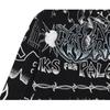 Palace X Lotties Kollaboration Handbemalte Blumenjacke Unisex Oberbekleidung Schwarz P20JK002
