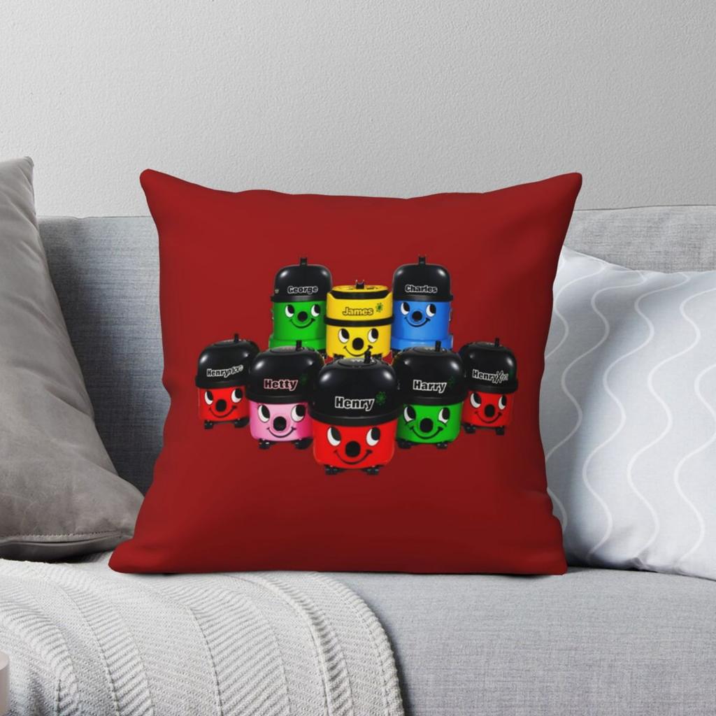 Henry Hoover And Friends Pillowcase Polyester Linen Velvet Pattern Zip Decorative Throw Pillow Case Bed Cushion Cover