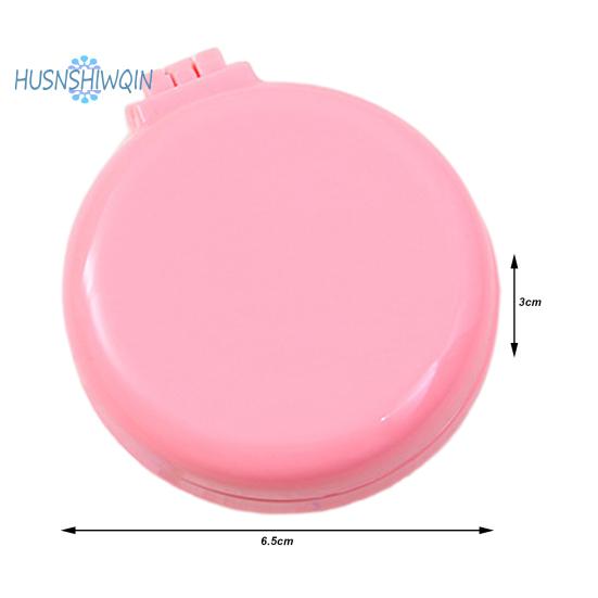 Folding Travel Comb Mirror Hair Brush Portable Mini Pocket Comb Compact Design On-the-Go Styling Mirror Comb for All Hair Types
