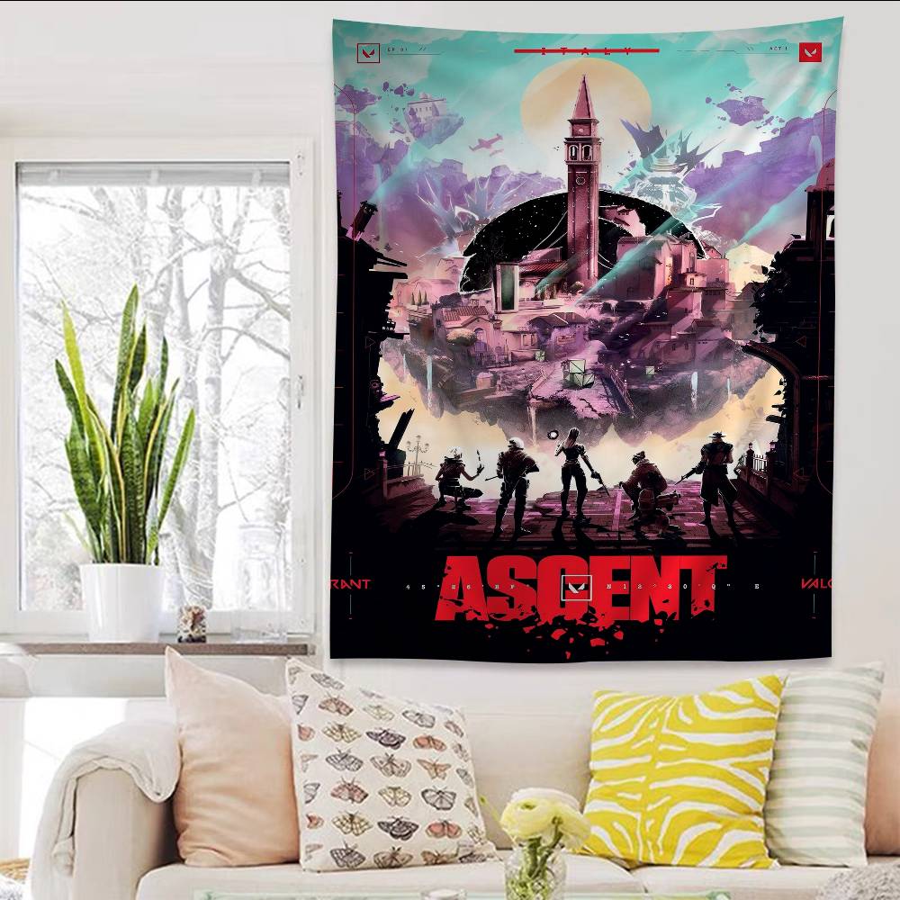 

Hot Games VValorant Printed Large Wall Tapestry Cheap Hippie Wall Hanging Bohemian Wall Tapestries Mandala INS Home Decor 74x94cm(29x37in)