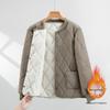 Men's Plus Size Lambswool Cotton Jacket - Autumn Winter Warm, Velvet-Lined, Thick, Short Collar, Loose Fit, Versatile Design