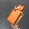 Applicable to Samsung S26Ultra mobile phone case, skin contrast color matte, magnetic suction S26 anti-drop mecha wind frame