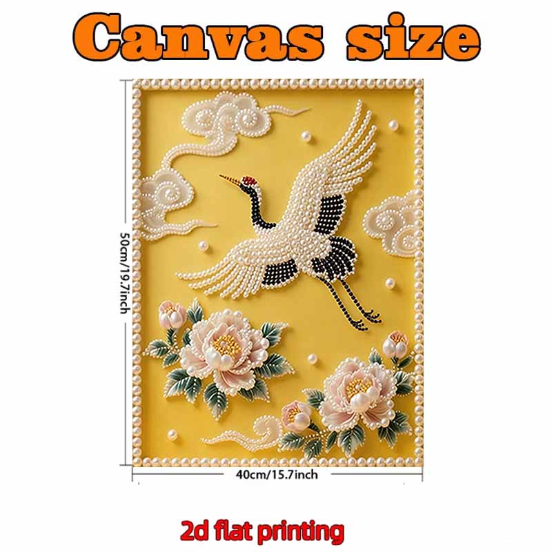DIY Swan Pearl Art Painting for Home Wall Decor Pearl Gem Paintings Picture Arts Craft  for Adults/Beginners Gift Idea Home Decor Without Frame
