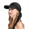 Miękki Szal Turban Design Kobiety Bandana Czapka z Daszkiem Oddychająca z Wstępnie Zawiązaną Letnia Czapka Baseballowa Jednolity Kolor Niski Profil Dopasowana Czapka