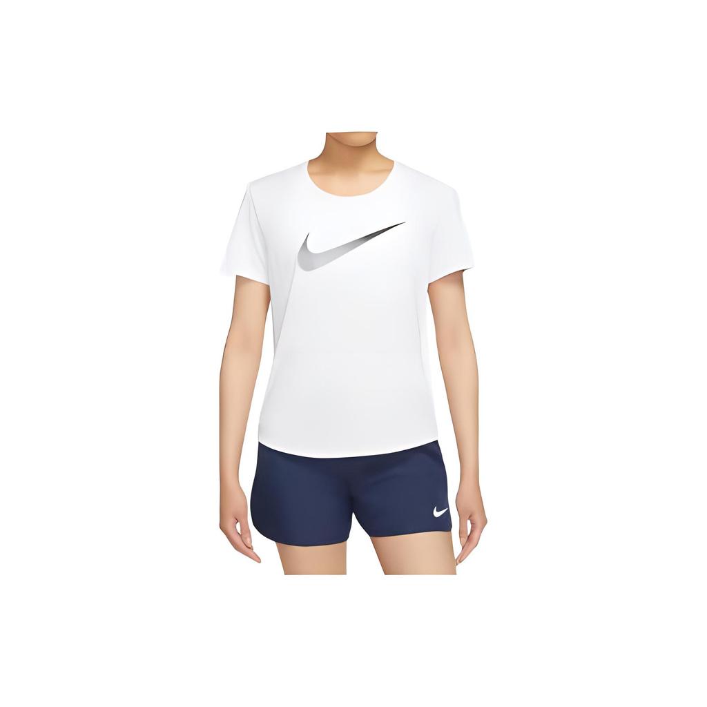 New Nike Set in Sleeve T Shirt Women's White DX1026-100