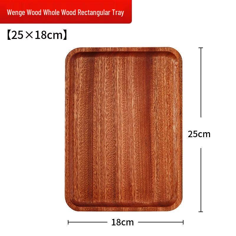 Rechteckiges Serviertablett aus Ebenholz