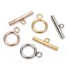 4 Sets Stainless Steel OT Clasps Buckle Round Toggle Clasp Loop Connectors for Jewelry Making DIY Bracelet Necklace Accessories