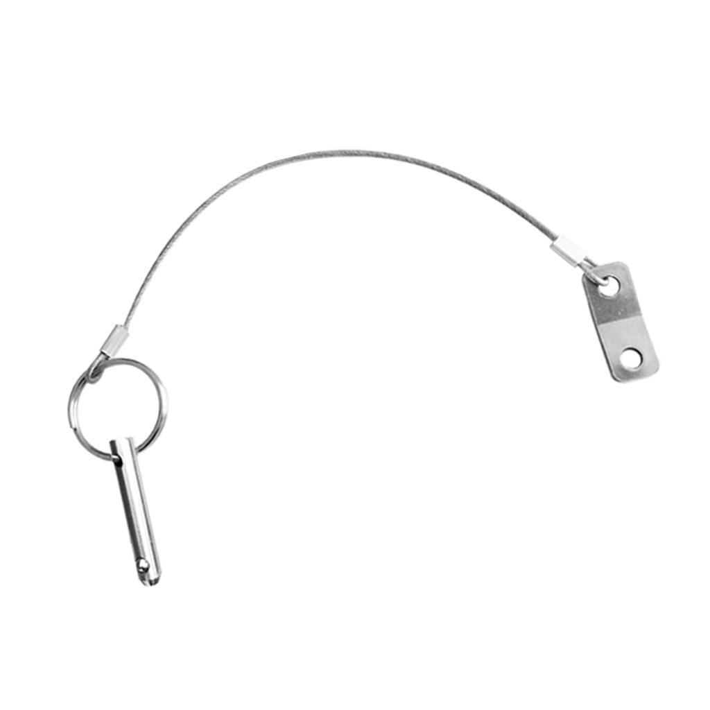 MagiDeal Quick Release Pin Stainless Steel Lanyard Bimini Top For Boat