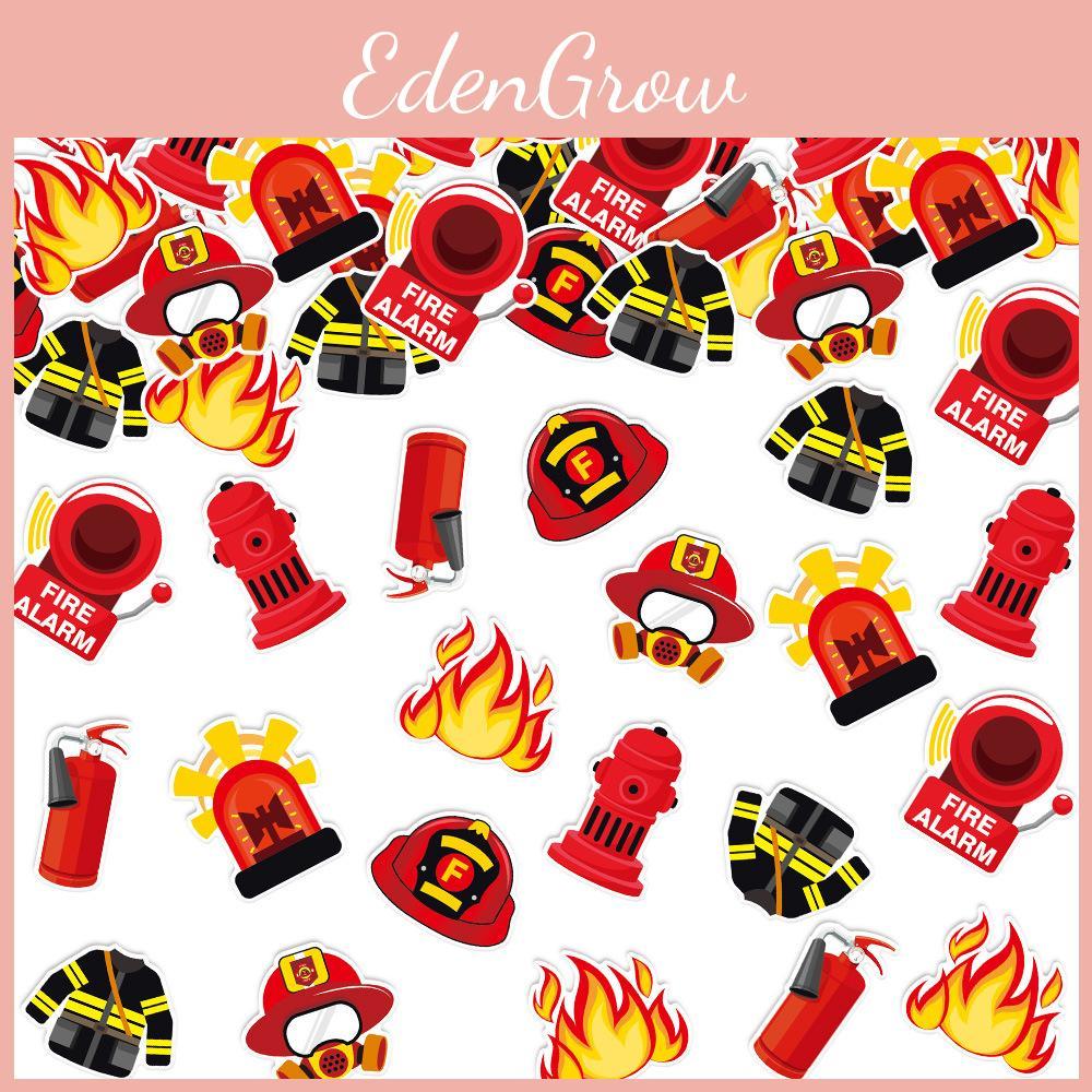 Firefighting Themed Confetti Birthday Celebration Party Decoration Props