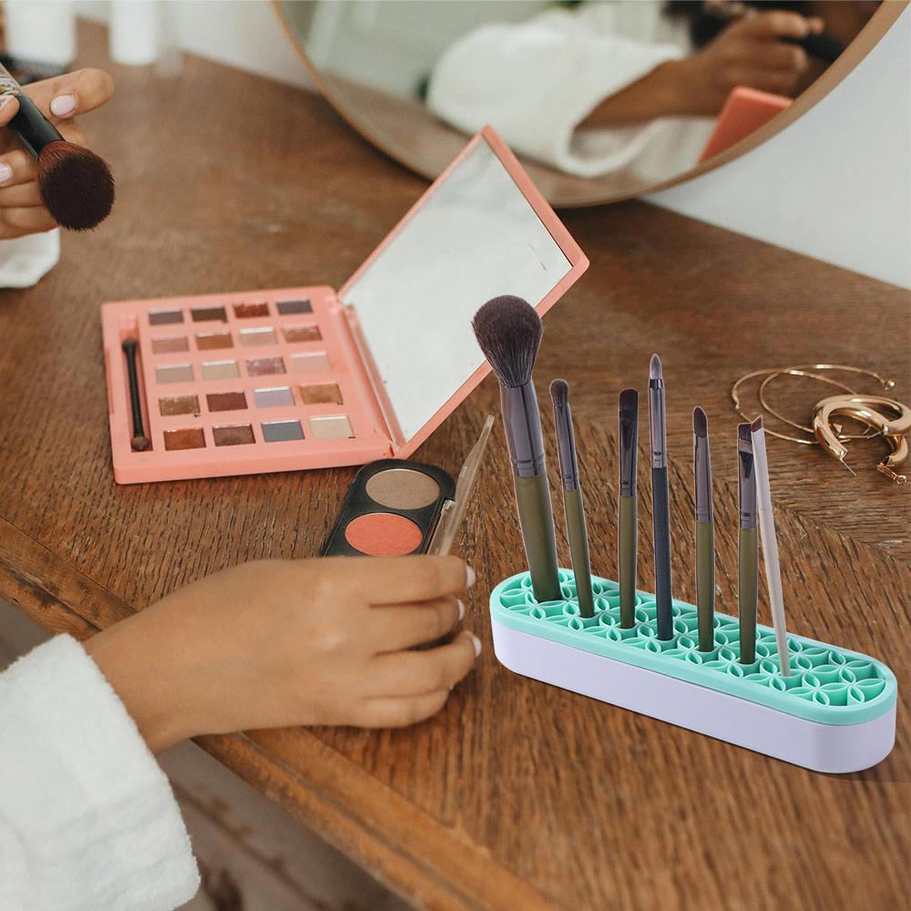 Silicone Structure Makeup Brush Holder Household Pen Storage Case Sewing Tool Rack  Makeup Tools