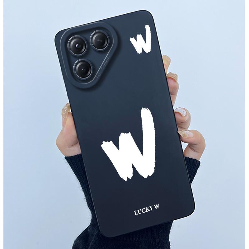 For Tecno Pova 7 4G LJ6 Covers Cases Lucky Simple Letter Couple Silicone Soft Matte Phone Housing for Techno Pova 7 4G Fundas