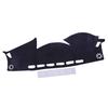 Black Polyester Non-Slip Dash Mat Dashmat Cover Pad Protector Fit for Nissan Navara D23 NP300 ST-X ST SL PRO-4X - LHD