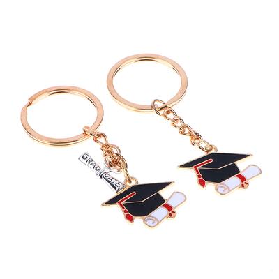 Llavero de metal con colgante de cúpula para regalo de la temporada de graduación de 2023