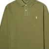 Polo Ralph Lauren Solid Color Knitted Slim Fit Button Long Sleeve Polo Shirt Men Tops Green 710680790-115