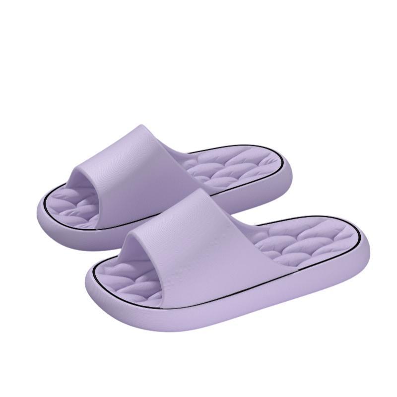 V Leaking Slippers Women's Summer New Bathroom Bath Non-slip Soft Bottom Couple Wear-resistant Household Cool Slippers Men