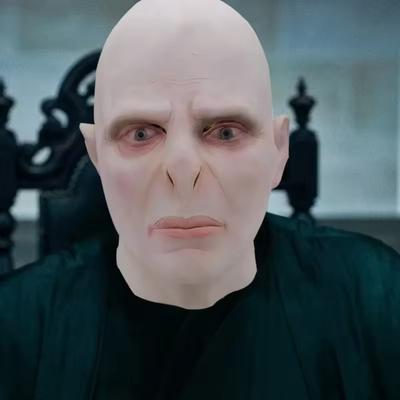 Horror Thriller Bald Latex Mask Halloween Mask for Adult Voldemort Mask Dobby The Elf Mask Kids Hood Harry Movie Cos