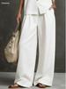 2026 European-American Linen Summer Set: Sleeveless Vest + Wide-Leg Pants - Gentle, Effortless Style