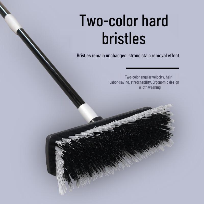 Yigongding Large Stiff-Bristle Long-Handle Floor Cleaning Brush