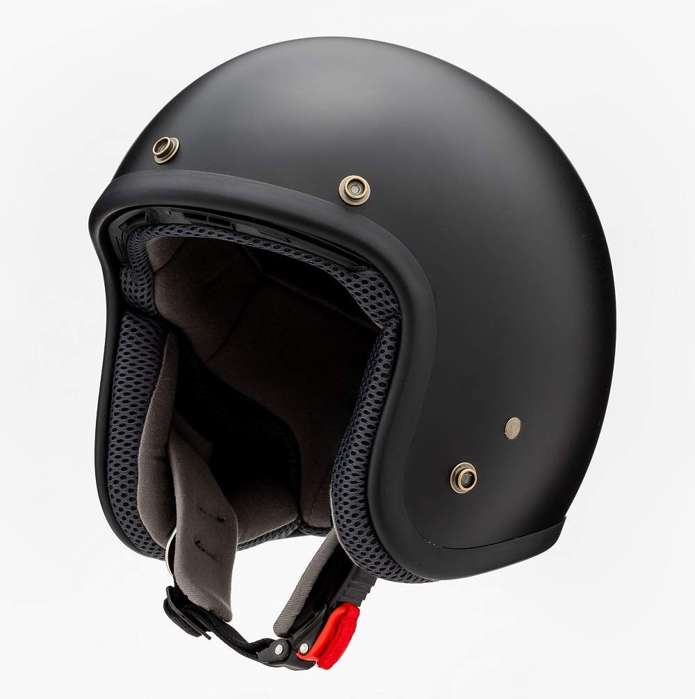 

Value for Money and Yamashiro Motorcycle Jet Helmet Flat XL Size Fits All Removable Inner Asian [YH Series Trust] YH-001 Black, (61-62cm), Engines,