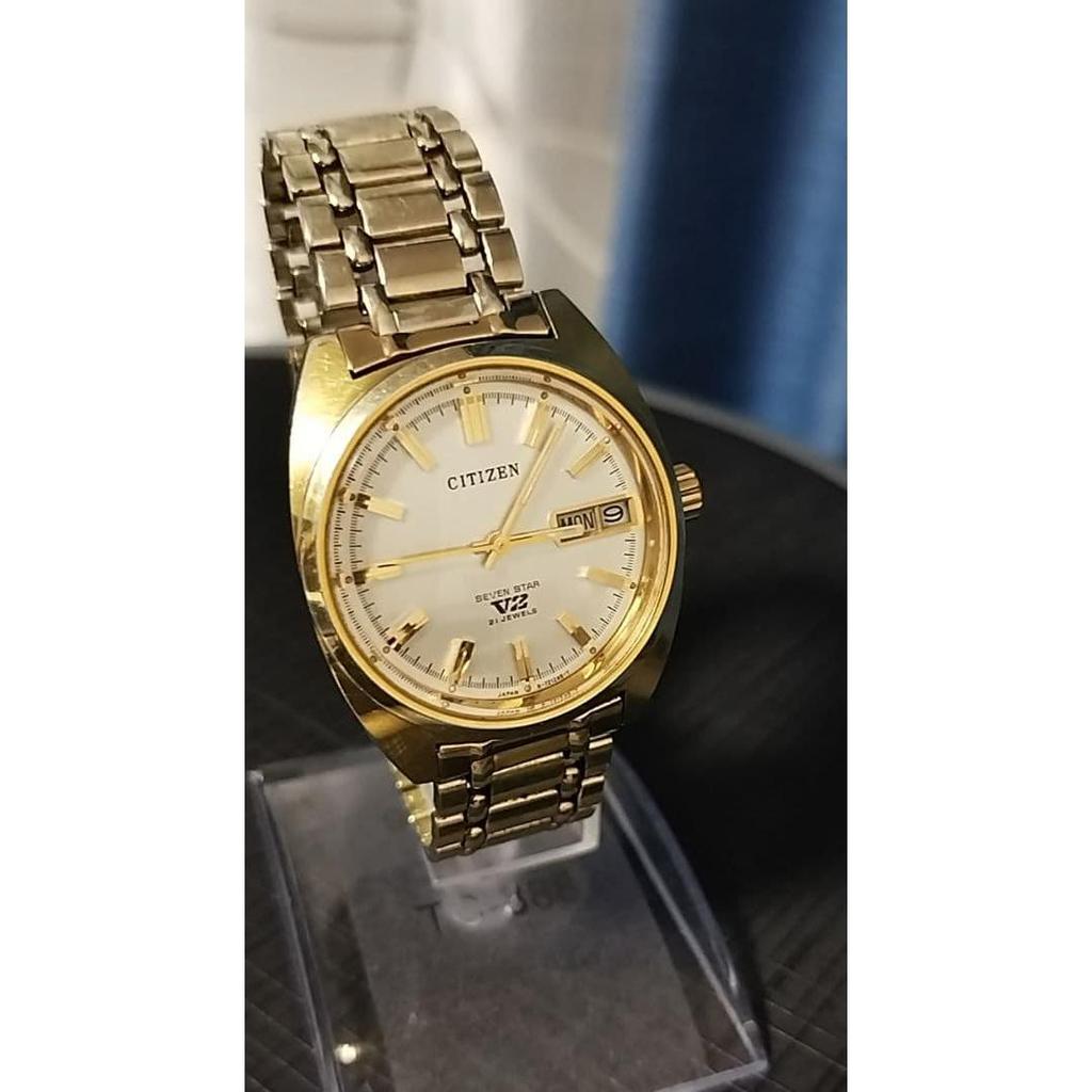 Used 【Beautiful Condition】CITIZEN Seven Star V2 Automatic Gold Plated Working