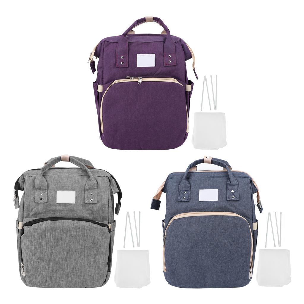 Baby Diaper Bag Backpack Water Proof Collapsible for Nursing Bottle with USB Sunshade Baby Shower Gi